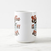 「コーヒーは私の運命だ」マグカップ コーヒーマグカップ (中央)