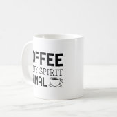 コーヒーは私の霊性の動物だ コーヒーマグカップ (正面左)