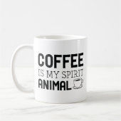 コーヒーは私の霊性の動物だ コーヒーマグカップ (左)