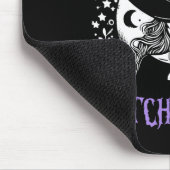 コーヒーは私の魔女の醸造酒レトロハロウィーン魔女Br マウスパッド (コーナー)