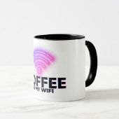 コーヒーは私のWiFi – コーヒおもしろいーロコーヒー用マグカップ マグカップ (正面右)