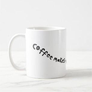 コーヒーは私をぶんぶんうならせます コーヒーマグカップ