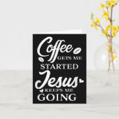 コーヒーは私を取得するイエスは私保がReligiに行くことを開始 カード (黄色い花)
