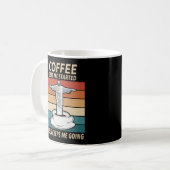 コーヒーは私を始め保るイエス様 コーヒーマグカップ (正面左)