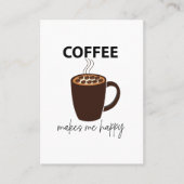 コーヒーは私を幸せにしてくれる コーヒー 名刺 (正面)