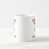 コーヒーは私を幸せにする コーヒーマグカップ (中央)