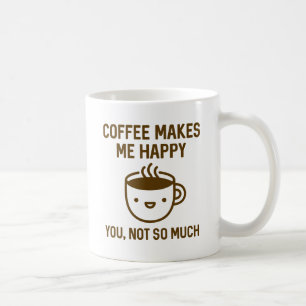 コーヒーは私を幸せにする コーヒーマグカップ
