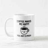 コーヒーは私を幸せにする コーヒーマグカップ (左)
