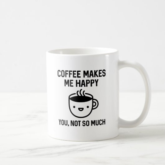コーヒーは私を幸せにする コーヒーマグカップ (右)