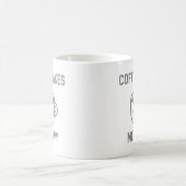 コーヒーは私を幸せにする コーヒーマグカップ (中央)
