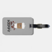 コーヒーは私を幸せにする ラゲッジタグ (裏面横)