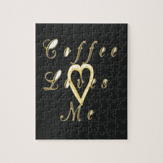 コーヒーは私を愛している。 ジグソーパズル (縦)