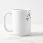 コーヒーは私を非常に幸せにさせます コーヒーマグカップ (左)