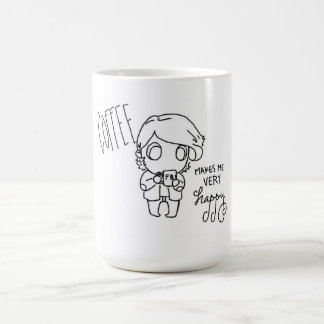 コーヒーは私を非常に幸せにさせます コーヒーマグカップ