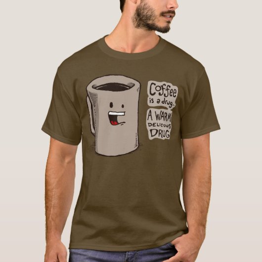 コーヒーは薬剤のワイシャツです Tシャツ (正面)