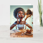 コーヒーは飲まない |主婦おもしろい人 カード (正面)