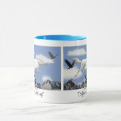コーヒーは高揚しています! マグを飲むペガソスのファンタジー マグカップ (中央)