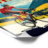 コーヒーは、これを起こすサイクリング フォトプリント            (角)