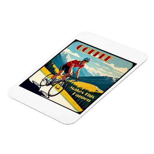 コーヒーは、これを起こすサイクリング マグネット (左側)