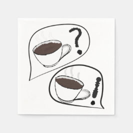 コーヒーは？ スタンダードカクテルナプキン