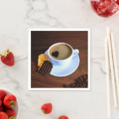 コーヒーは？ハート型の煙 スタンダードカクテルナプキン (インサイチュ)