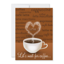 コーヒーは？ハート型の煙