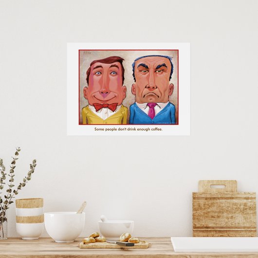 コーヒーは？ ポスター (キッチン)