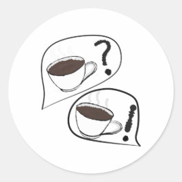 コーヒーは？ ラウンドシール