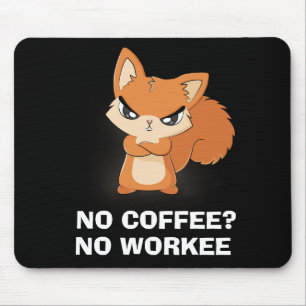 コーヒーは?ワーキーなし マウスパッド