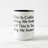 コーヒーは?黒15 oz 2トーンマグカップ ツートーンマグカップ (中央)