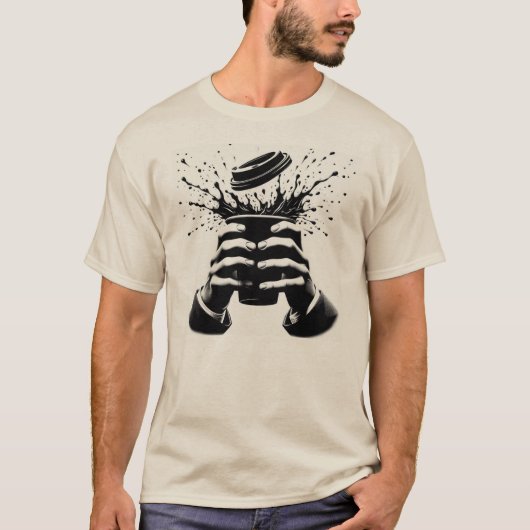 コーヒーは？ Tシャツ (正面)