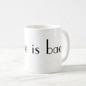 コーヒーはbaeです コーヒーマグカップ (正面右)
