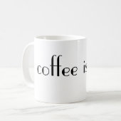 コーヒーはbaeです コーヒーマグカップ (正面左)