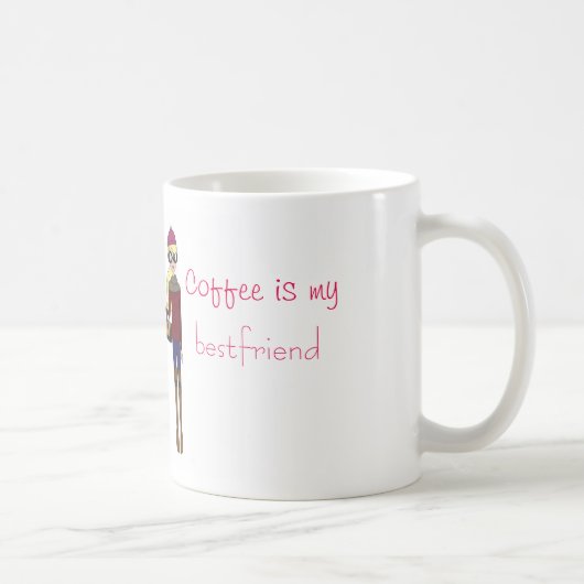 コーヒーはBestieの私のマグです コーヒーマグカップ (右)