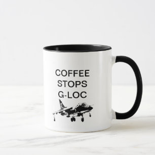 コーヒーはG-LOCをストップ マグカップ