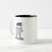 コーヒーひび ツートーンマグカップ (正面左)