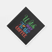 コーヒーへのハロウィーンの魔女の道 スタンダードランチョンナプキン (角)