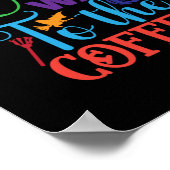 コーヒーへのハロウィーンの魔女の道 ポスター (角)