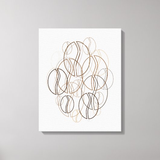 コーヒーぼやけ キャンバスプリント (正面)