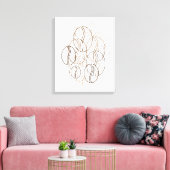 コーヒーぼやけ キャンバスプリント (インサイチュ (リビング))