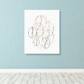 コーヒーぼやけ キャンバスプリント (インサイチュ (ウッドフロア))