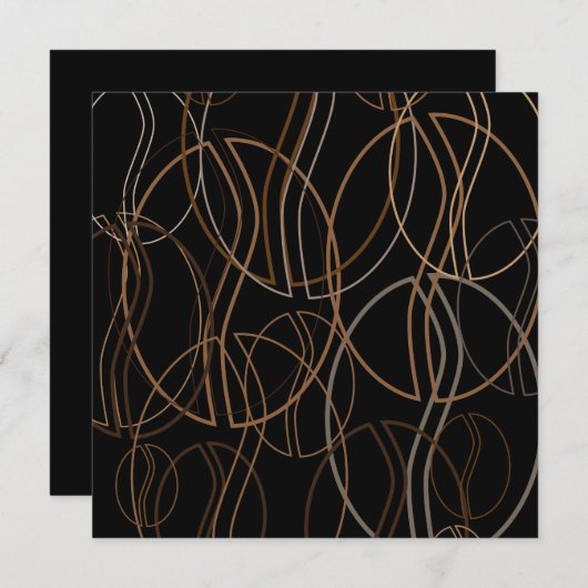 コーヒーぼやけ 招待状 (正面/裏面)