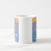 コーヒーまたはカフェイン コーヒーマグカップ (中央)