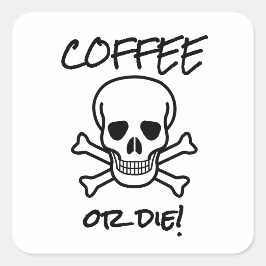 コーヒーまたはダイ スクエアシール (正面)