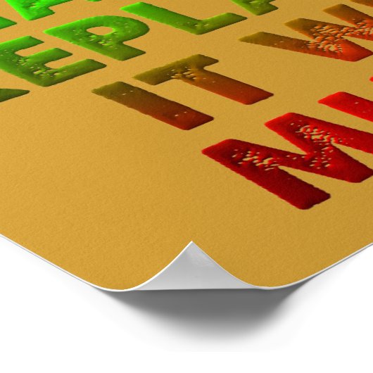 コーヒーまたは殺人のおもしろいポスターのサイン ポスター (角)