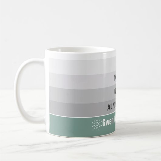 コーヒーまたは紅茶のレベおもしろいル コーヒーマグカップ (左)