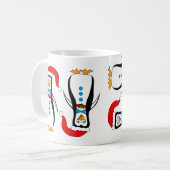 コーヒーまたは茶マグのユーモアのあるなペンギンのデザイン コーヒーマグカップ (正面左)