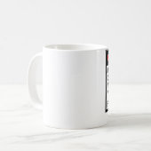 コーヒーまたは茶マグ私のユーモアの警告 コーヒーマグカップ (正面左)