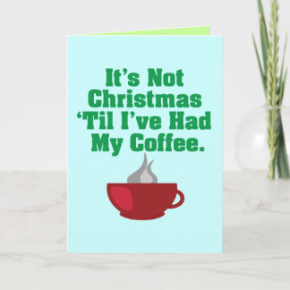 コーヒーまでのないクリスマス シーズンカード