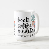 コーヒーめい想を毎日予約独身のする コーヒーマグカップ (正面右)